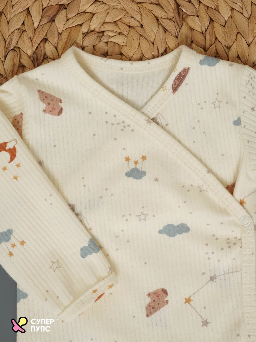 Боди 3 шт Супер Пупс нбр/3пр/бд/зап/таупкапибары - фото 13