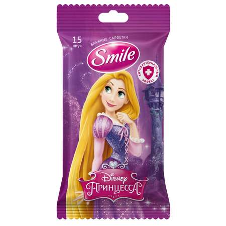 Влажные салфетки Smile антибактериальные 15 шт.