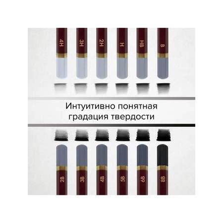 Карандаши чернографитные Brauberg 12 шт.