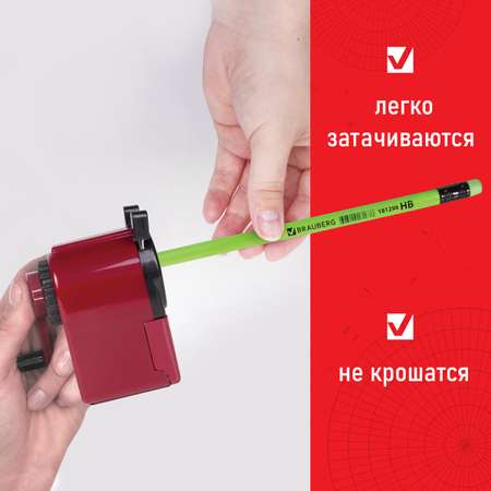 Карандаши чернографитные Brauberg 12 шт.