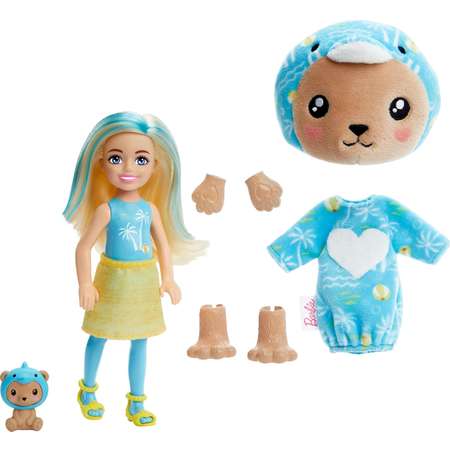 Кукла мини Barbie Cutie Reveal Челси Медвежонок