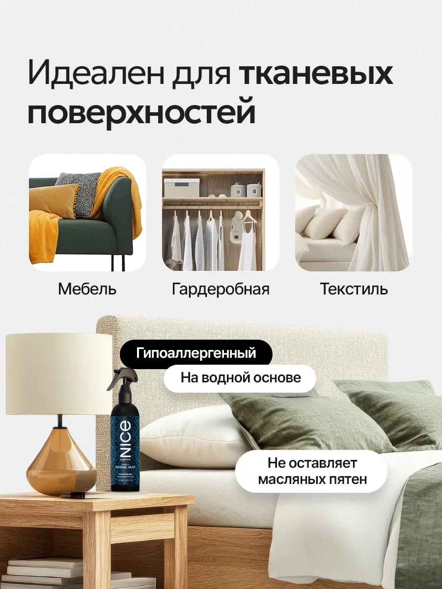 Парфюм для дома освежитель NICE by Septivit Imperial Musk 300 мл - фото 5