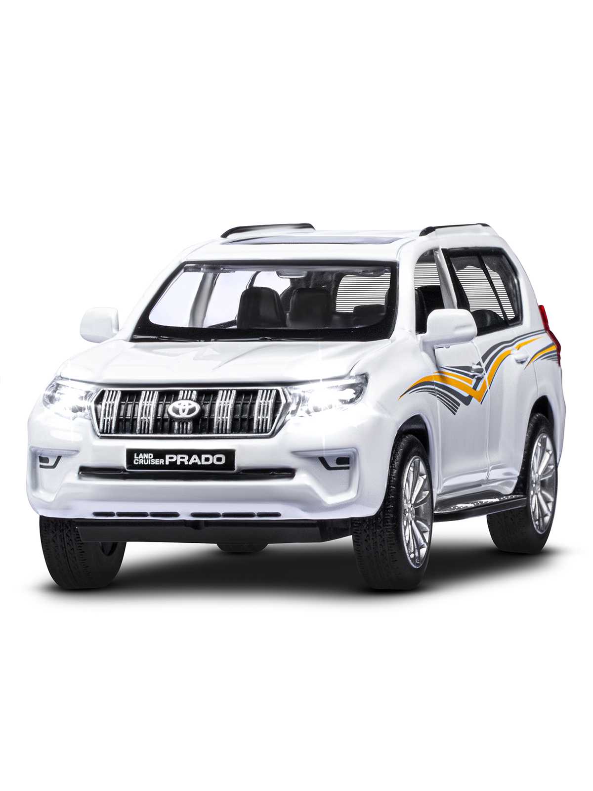 Внедорожник АВТОпанорама Toyota Land Cruiser Prado 1:32 JB1251319 - фото 21