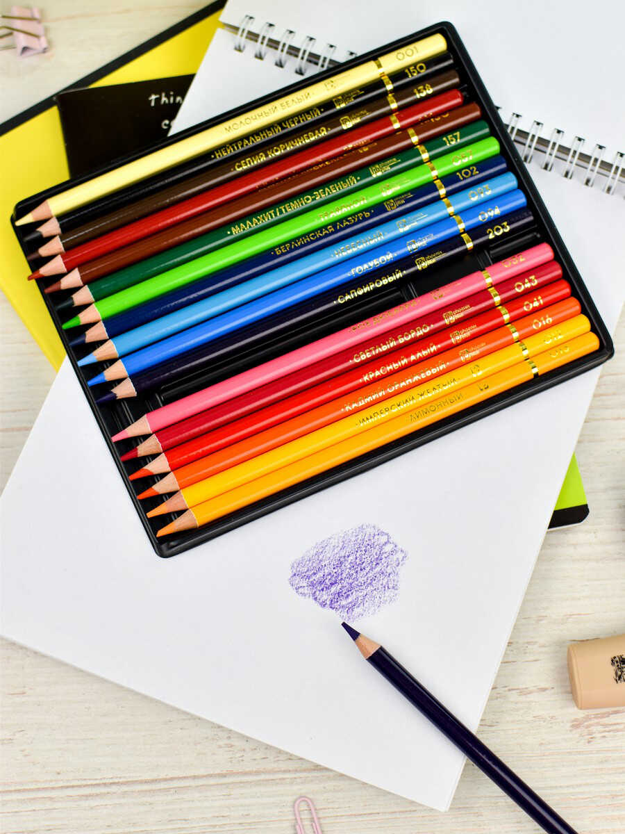 Карандаши цветные Феникс + 18 шт. - фото 3