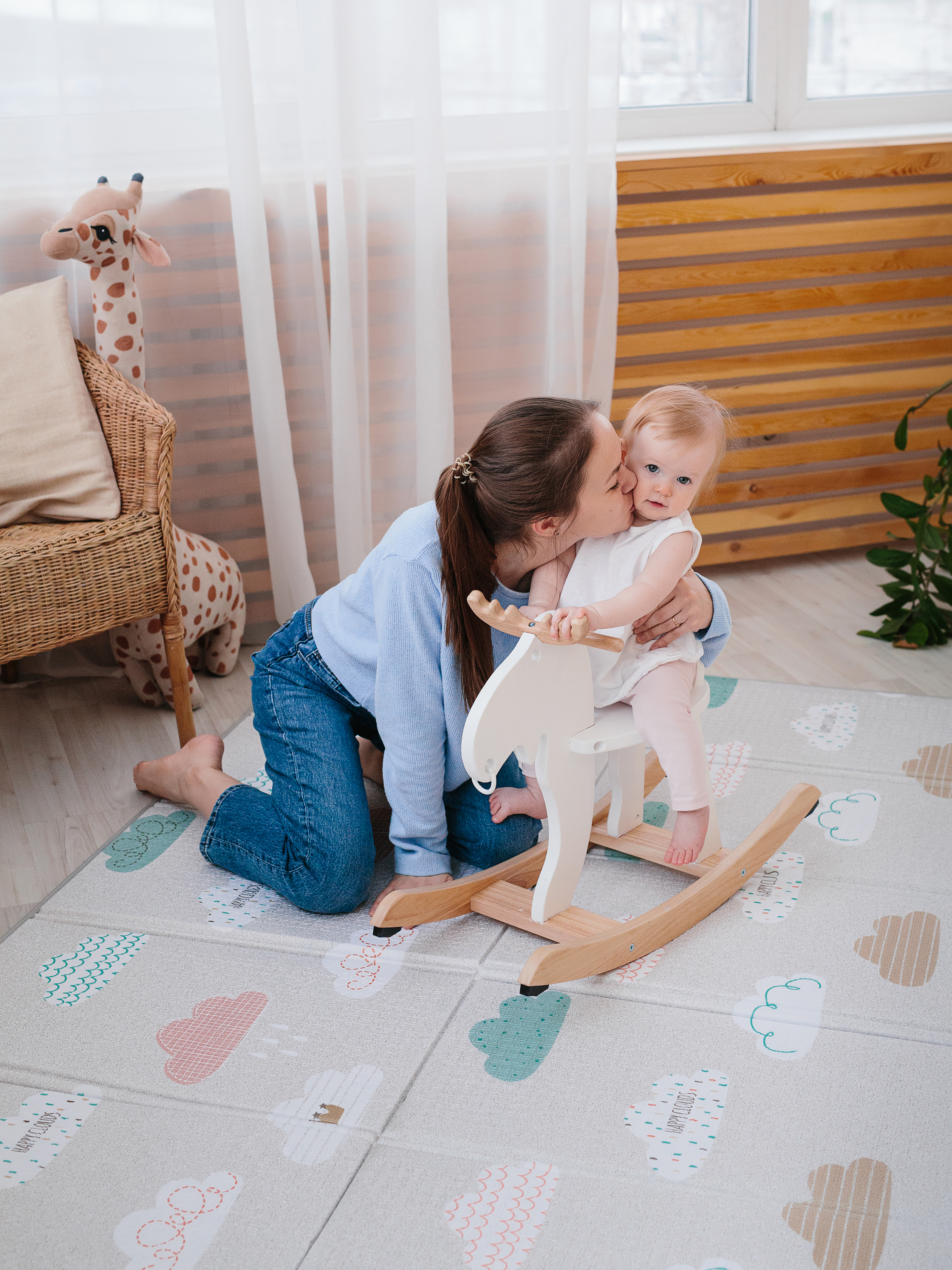 Детский складной коврик Parklon Облачка 140 x 200 см - фото 21