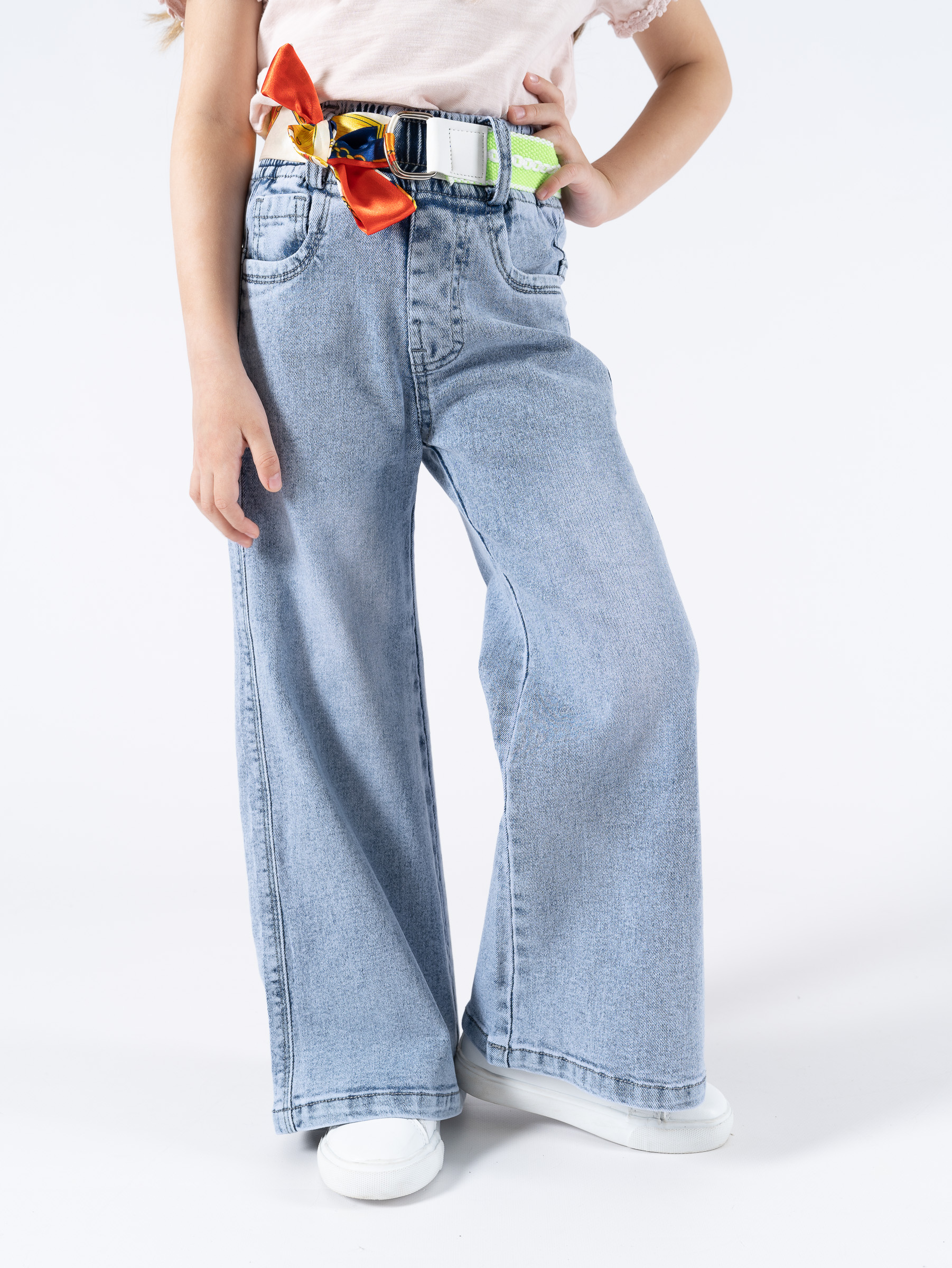 Джинсы TiGaDa джинсы/палаццо/девочки/голубой - фото 29