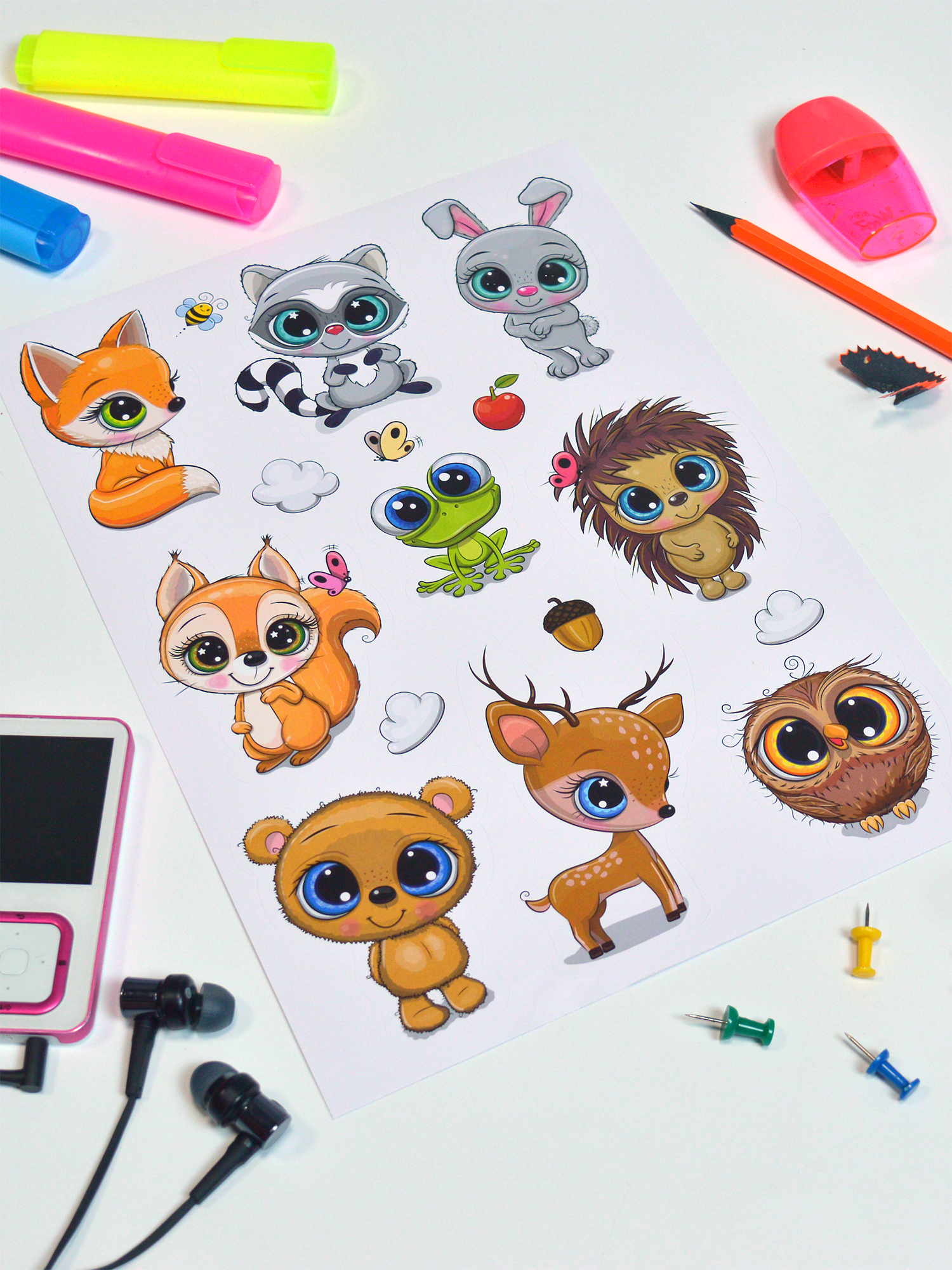 Декоративные наклейки Дрофа-Медиа Лесные зверюшки 4234 - фото 9