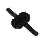 Щётка-массажёр Barbaks из термопластичной резины для ухода за питомцем черная 12.5*6.6см