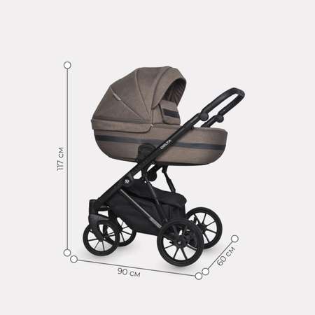 Коляска 2в1 Riko Basic Delta Cappucino