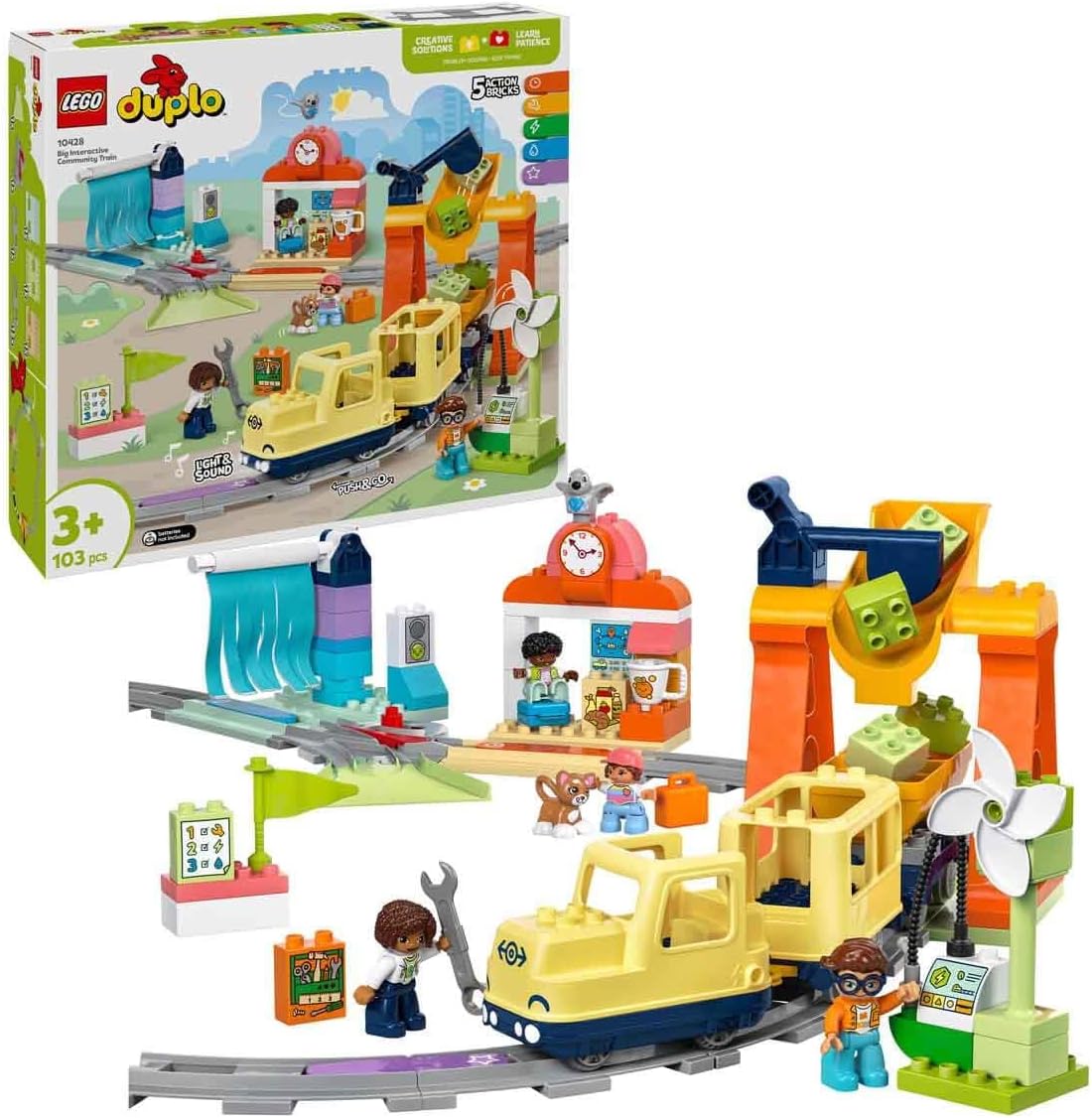 Конструктор LEGO DUPLO Большой пассажирский поезд 103 дет. - фото 1