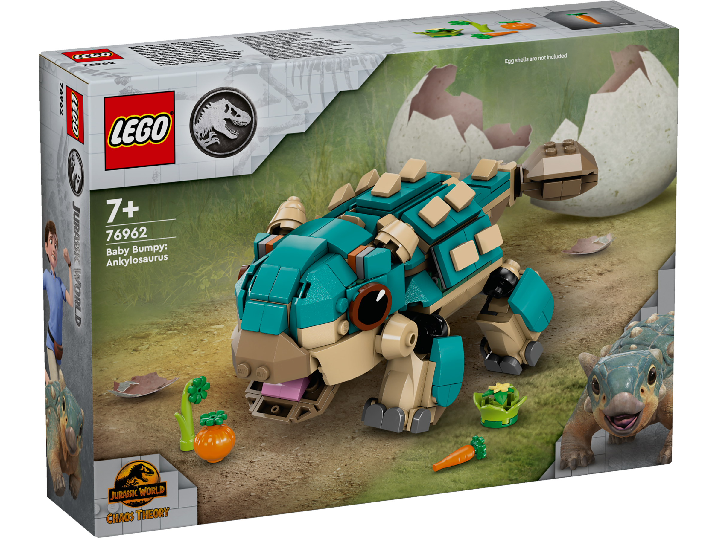 Конструктор LEGO Jurassic World Бэби Бампи: Анкилозавр блочный - фото 3