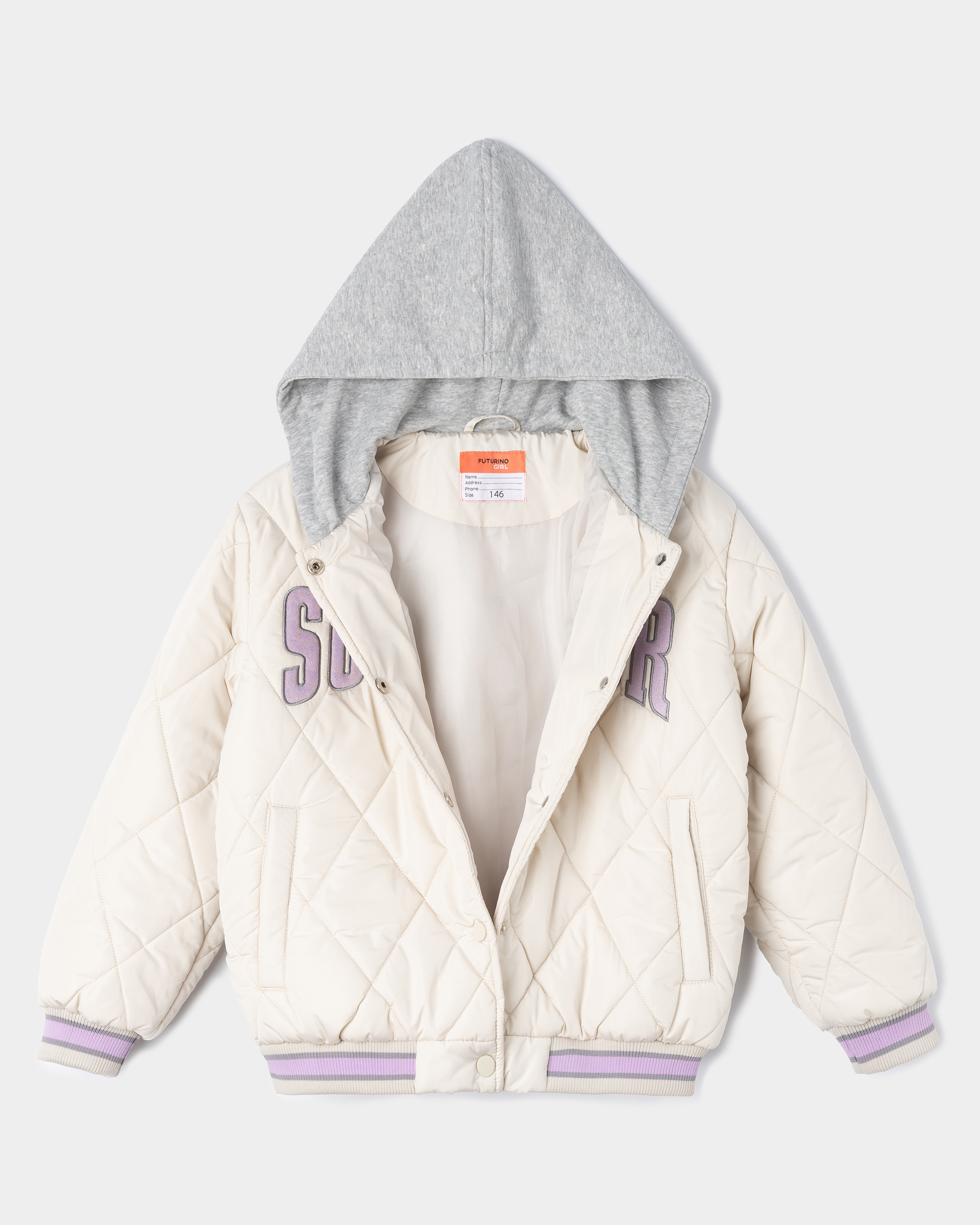 Куртка-бомбер Futurino S26FU3-G364tg-F0 - фото 3