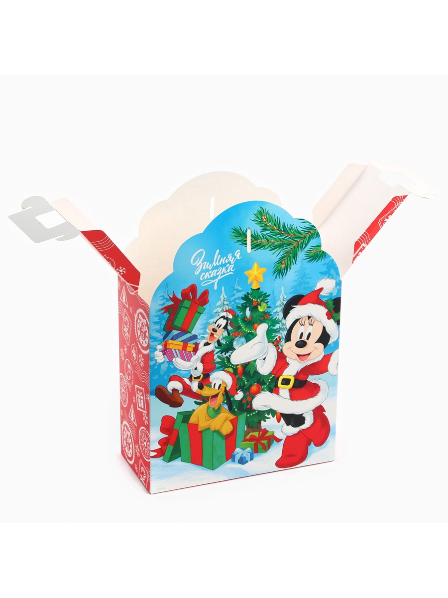 Коробка складная, новогодняя Disney "Счастливого Нового года", 17 х 25 х 8 см - фото 4