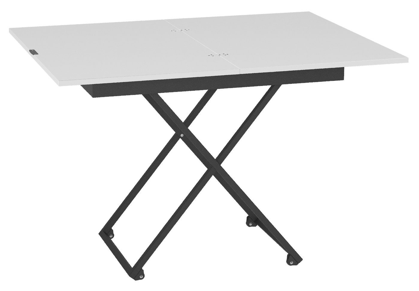 Стол-трансформер КАЛИФОРНИЯ МЕБЕЛЬ Андрэ Loft ЛДСП Белый Черный - фото 4