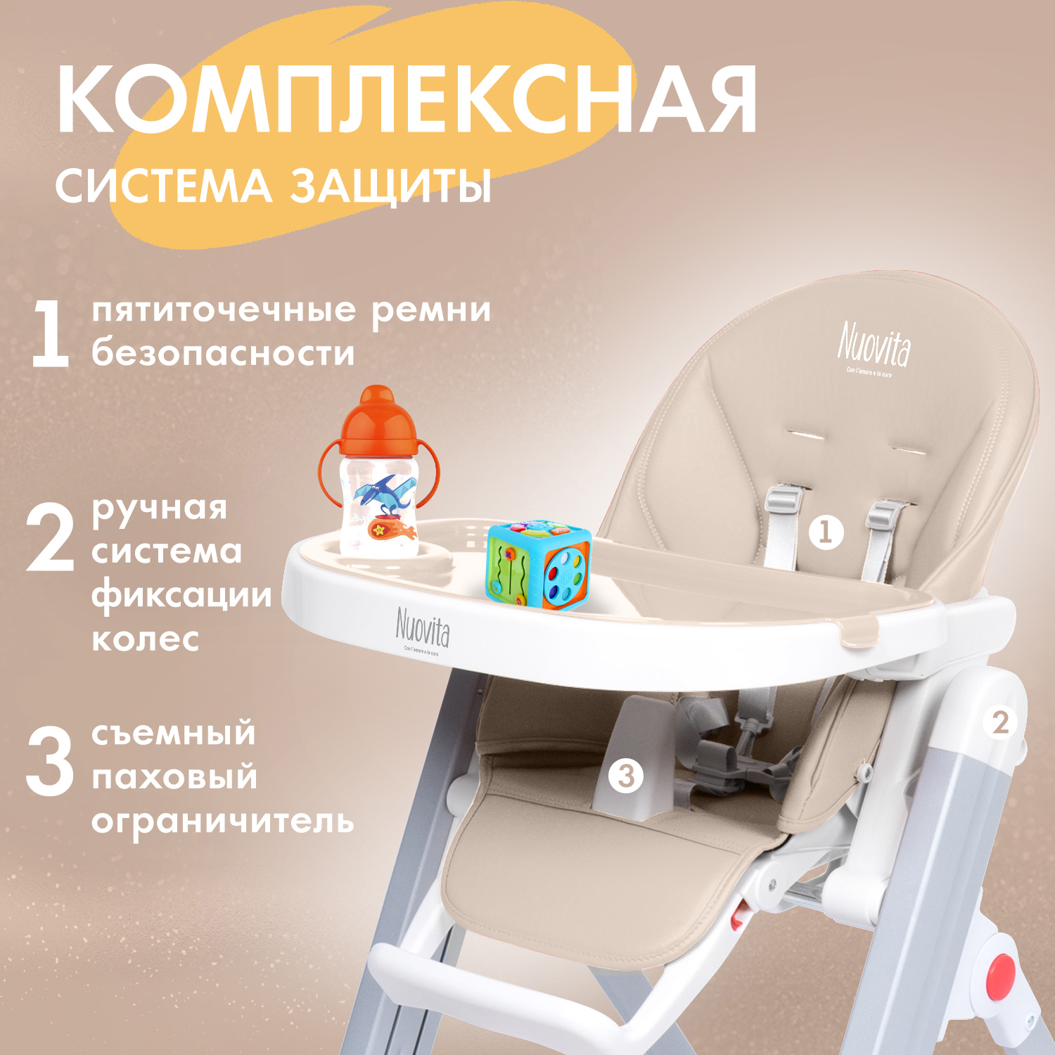 Стульчик для кормления Nuovita Futuro Senso классический - фото 4
