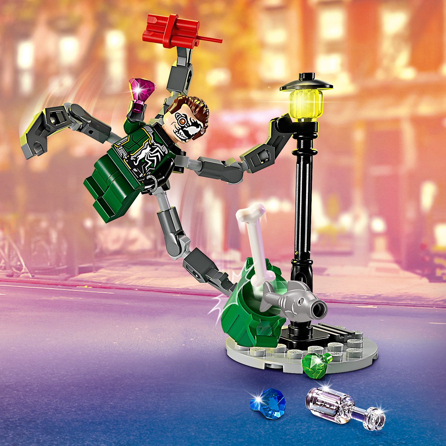 Конструктор LEGO Marvel Super Heroes Человек-паук против Дока Ока 77 дет. - фото 7