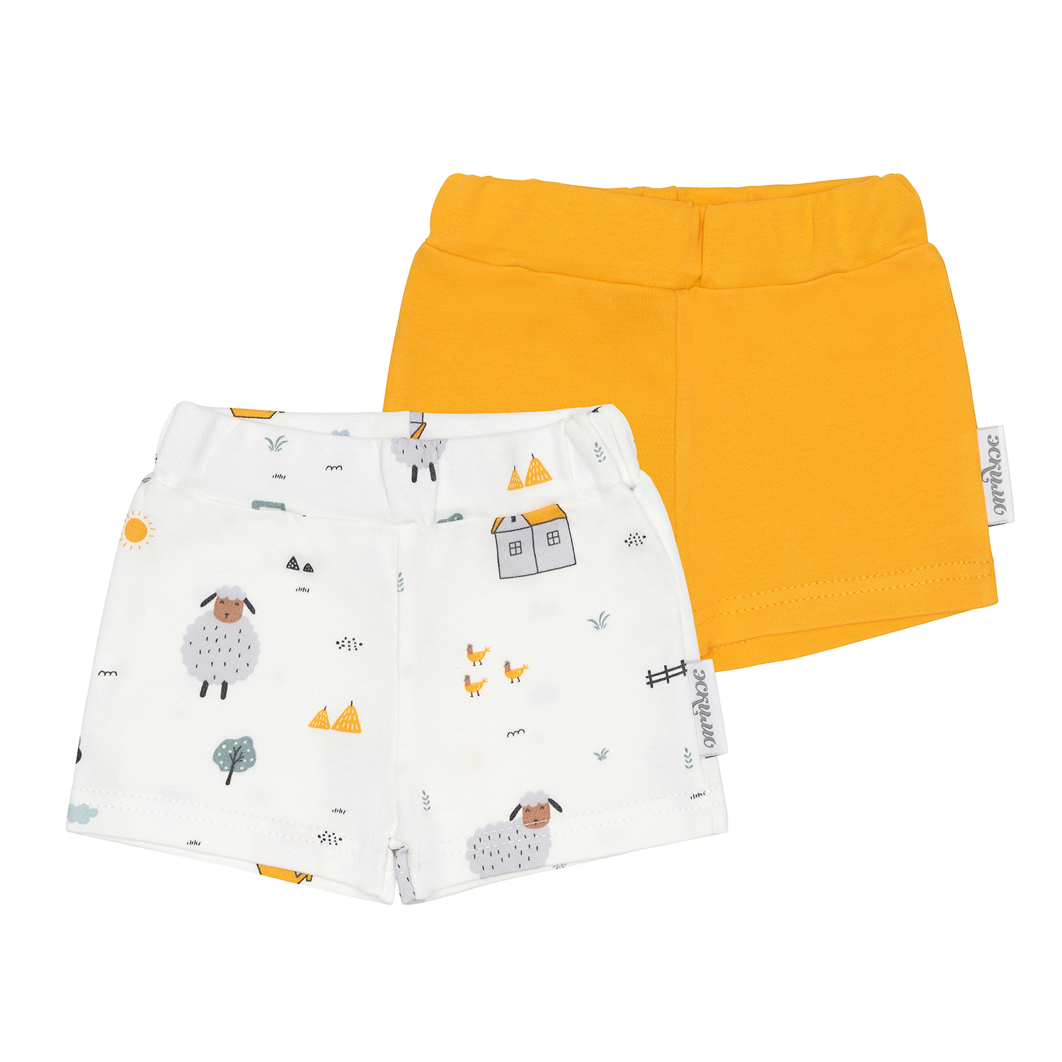 Изображение товара Шорты для малышей Эскимо 2 шт, хлопковый трикотаж, размер 68