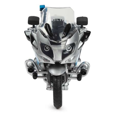 Мотоцикл MSZ BMW 1:12 серебряный