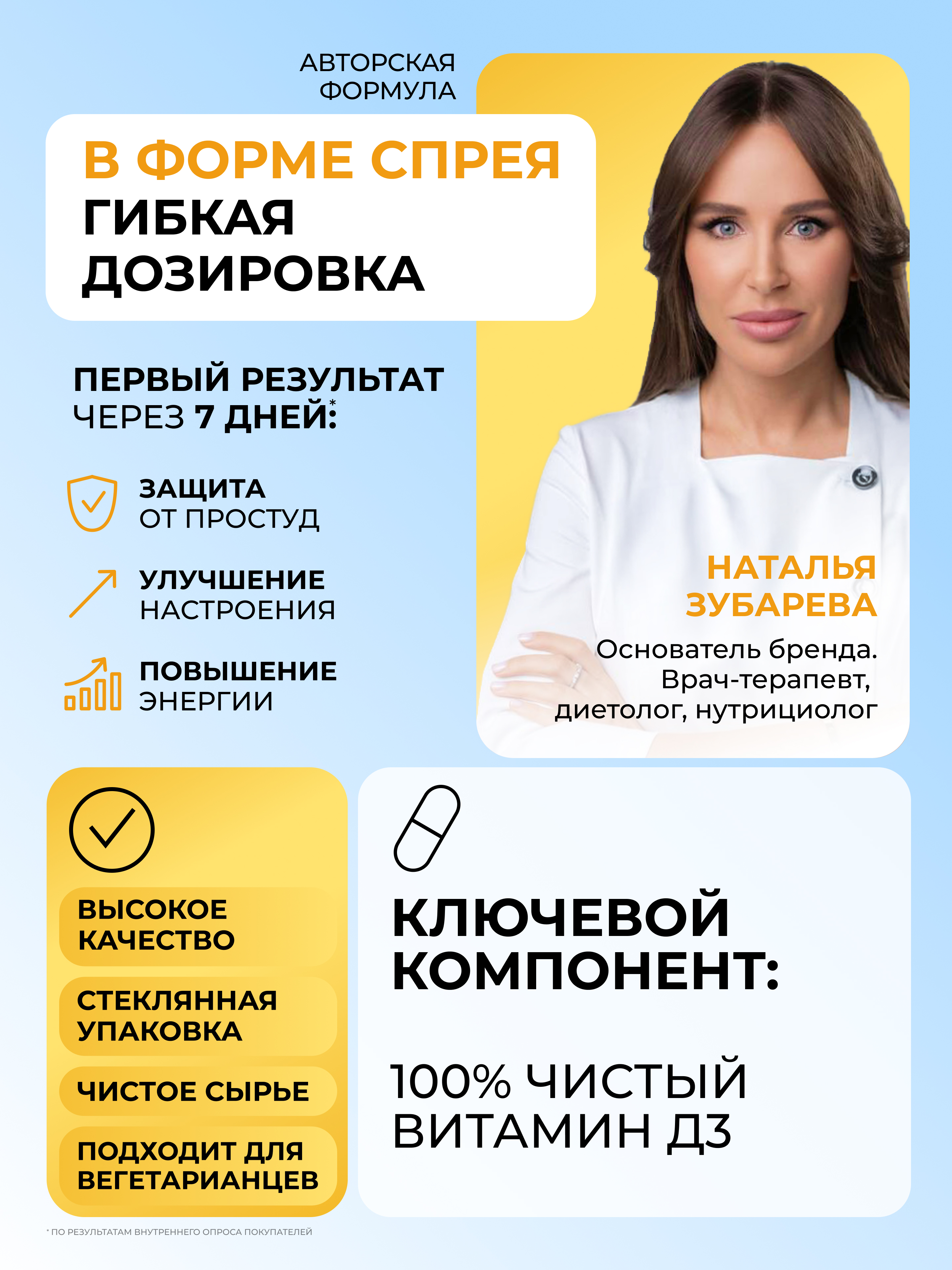 Витамин Д3 Dr. Zubareva 500 МЕ - фото 3