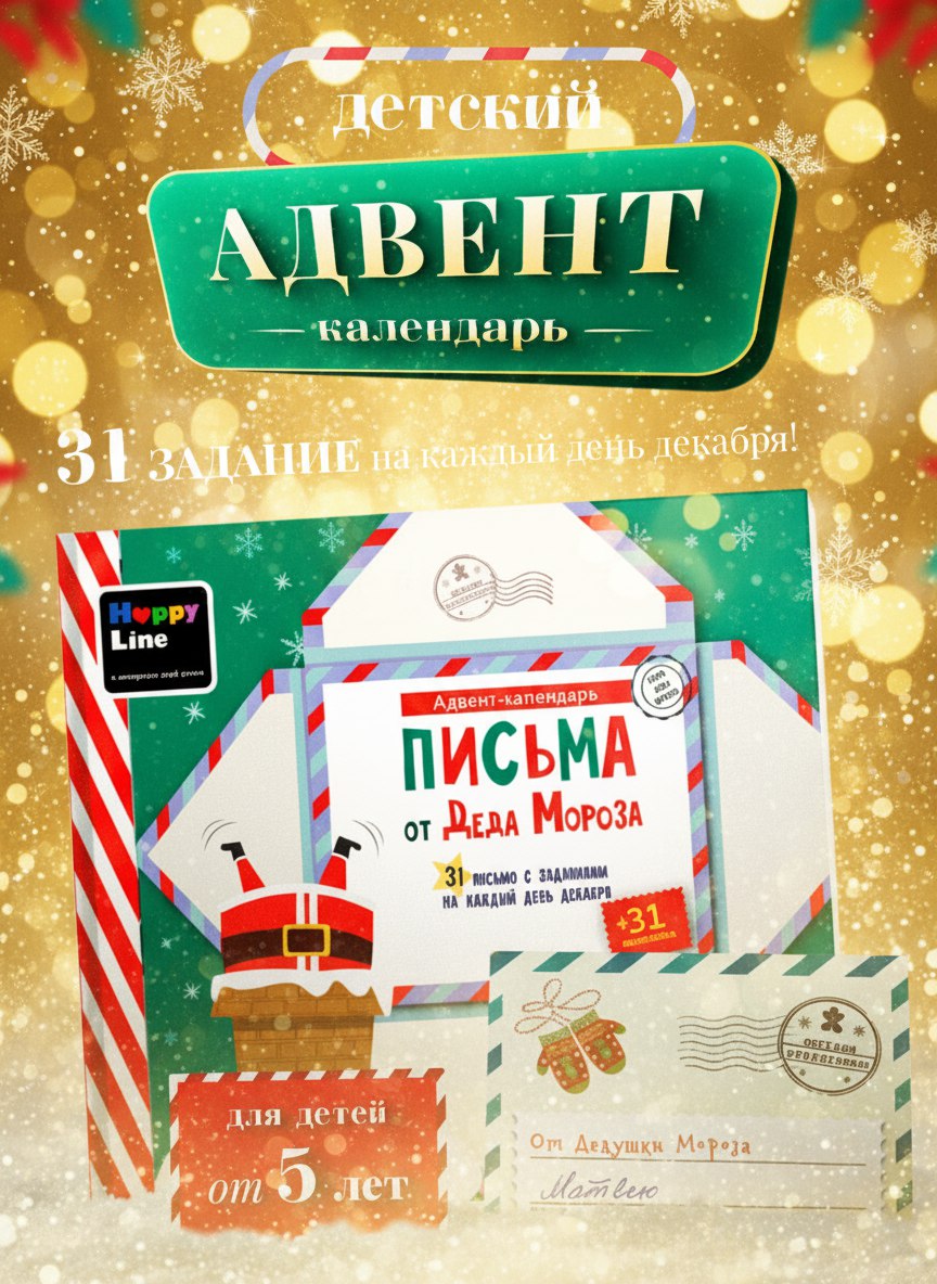 Адвент-календарь HappyLine Письма от Деда Мороза - фото 1