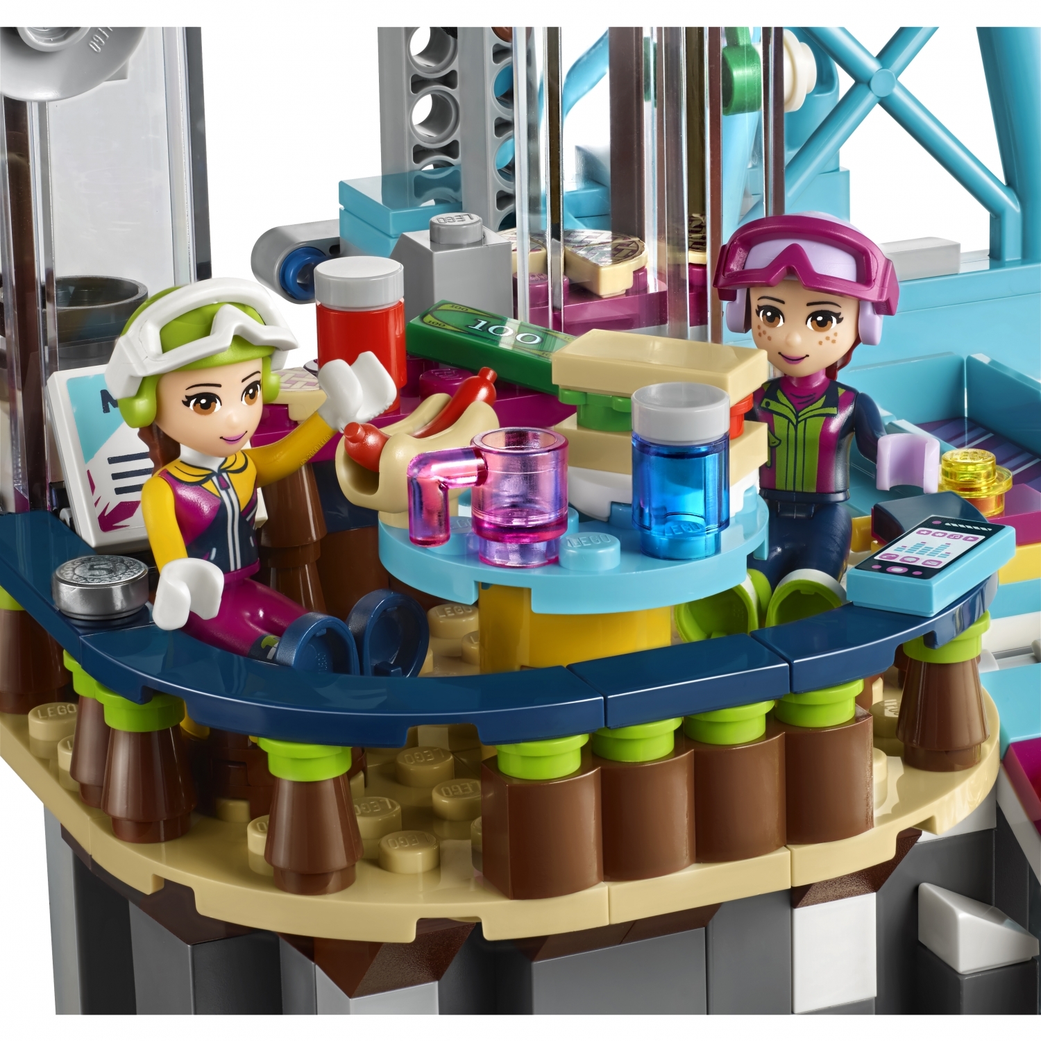 Конструктор LEGO Friends Горнолыжный курорт: подъёмник блочный - фото 12