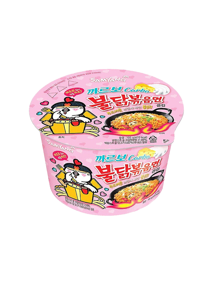 Лапша быстрого приготовления Samyang курица-карбонара острая - фото 1