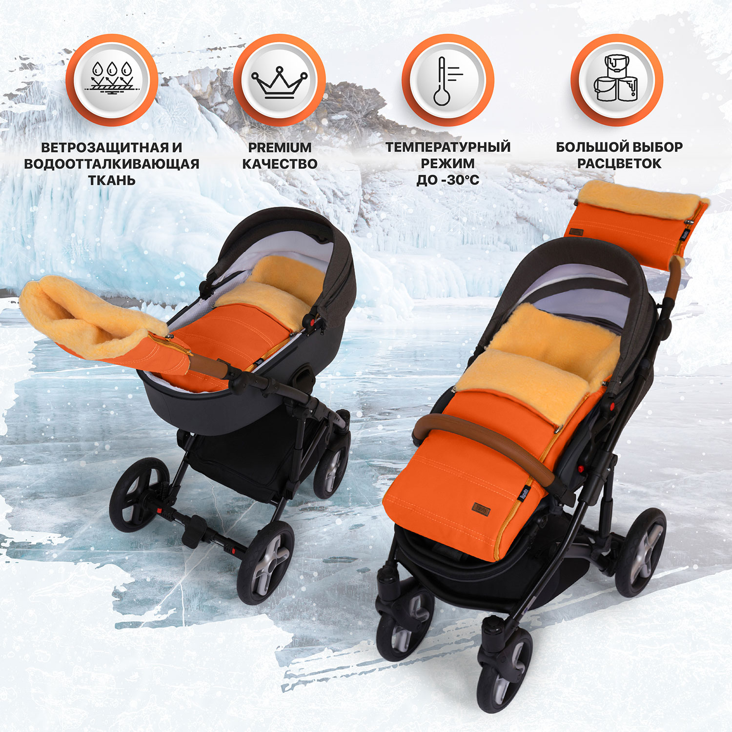 Конверт в коляску Nuovita Alpino Lux Pesco - фото 5