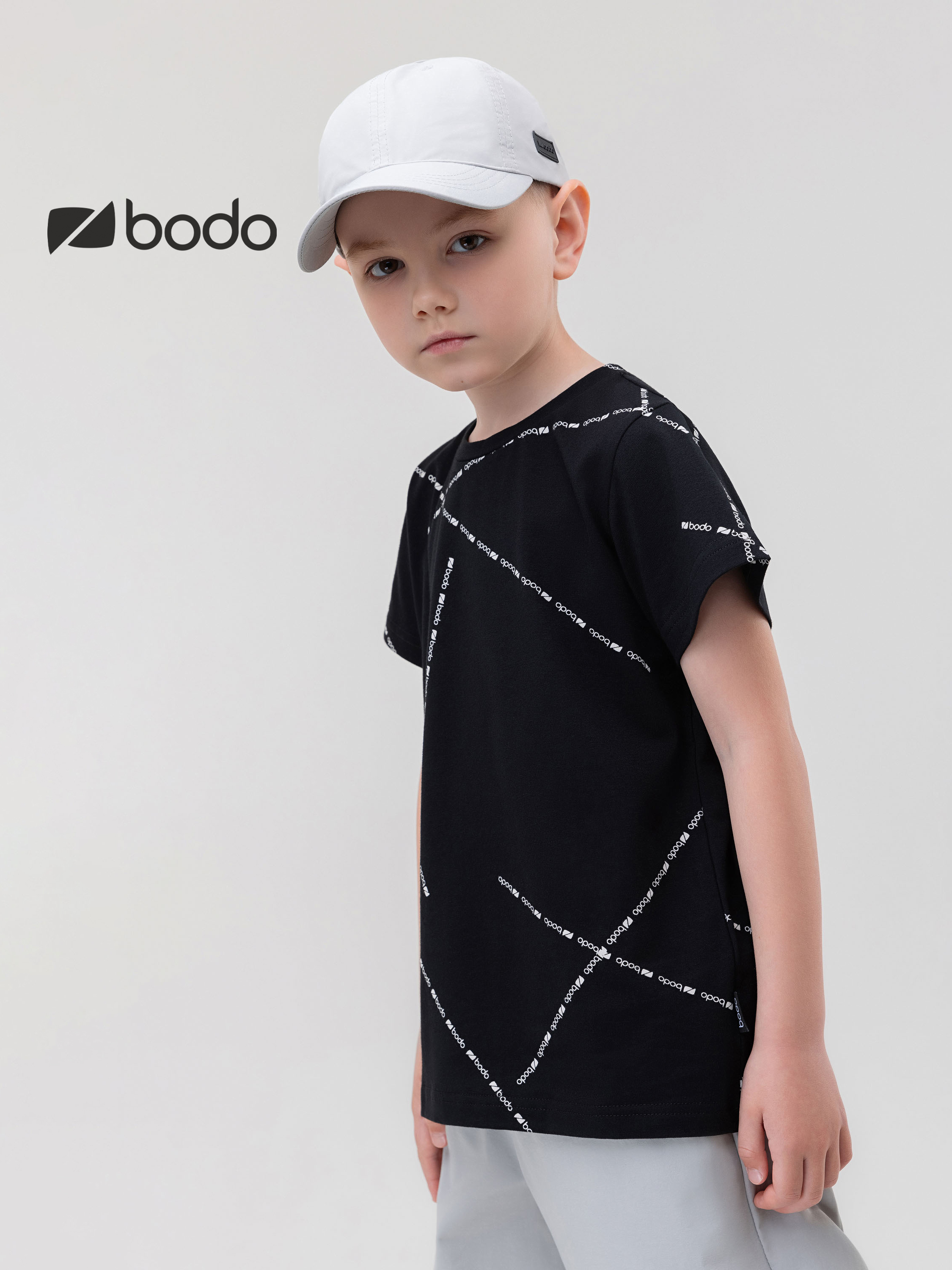 Футболка Bodo 4-316MU_черный (белый) - фото 3