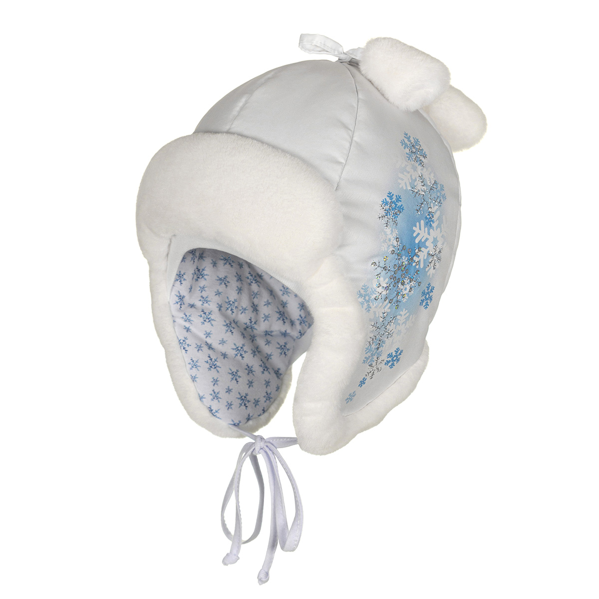 Шапка-ушанка Чудо-Кроха 770_белый - фото 1