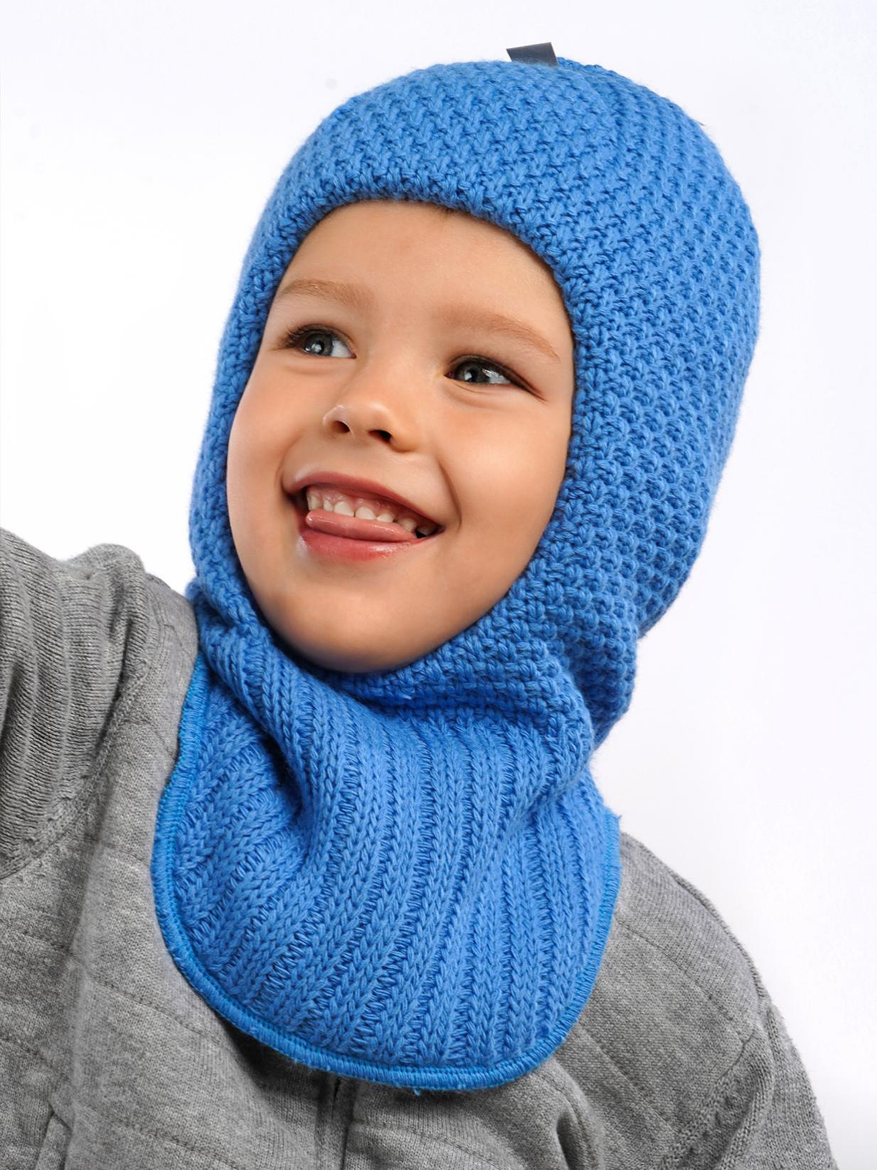 Шапка-шлем ПриКиндер U-W233901 Цвет: Джинс - фото 10