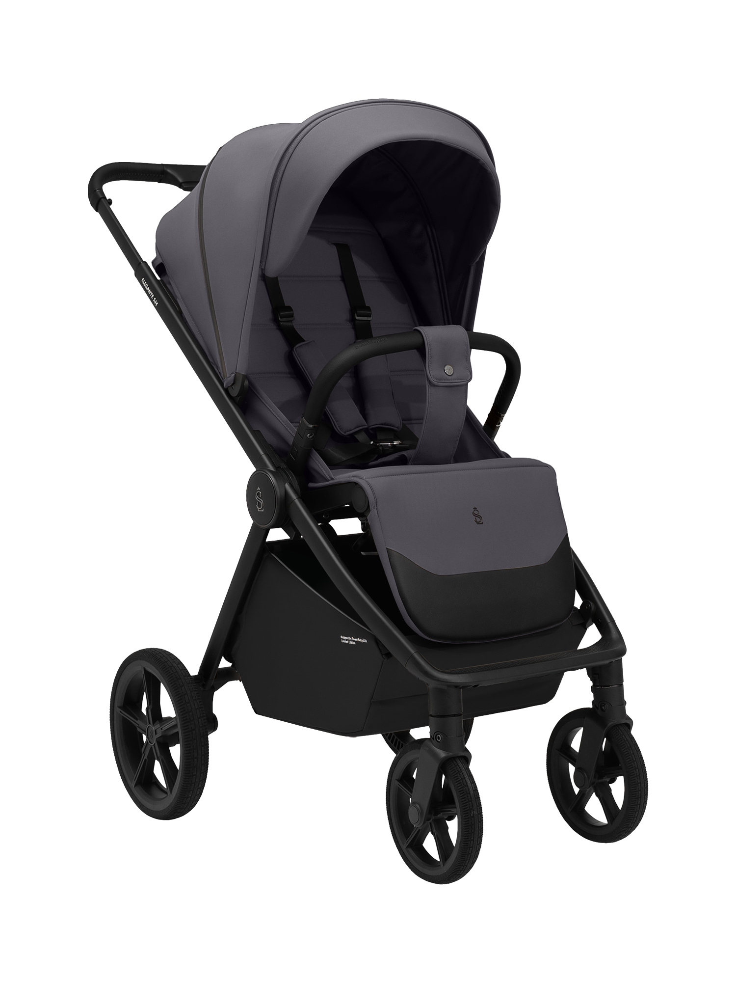 Коляска прогулочная Sweet Baby Elegante SM Dark Grey серый - фото 20
