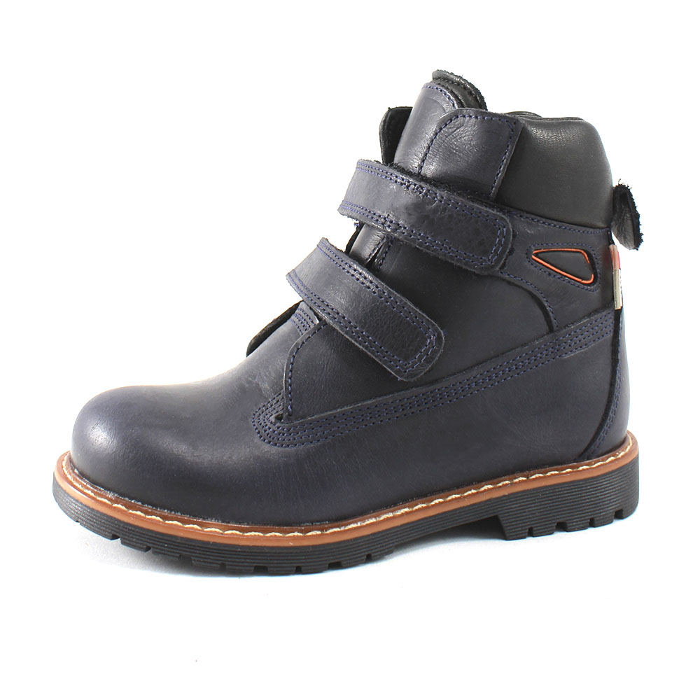 Ботинки Europen 214-80-SV EUROPEN Ботинки детские, т.синий кожа - фото 1