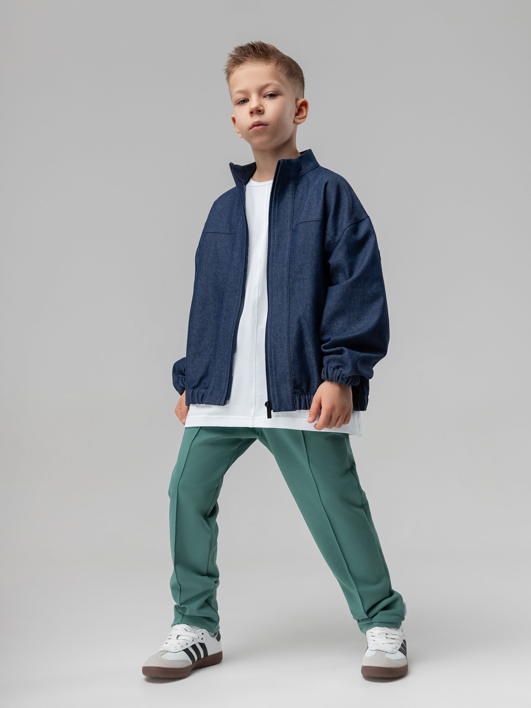 Брюки Bodo 6-411МU_пыльный зеленый - фото 1