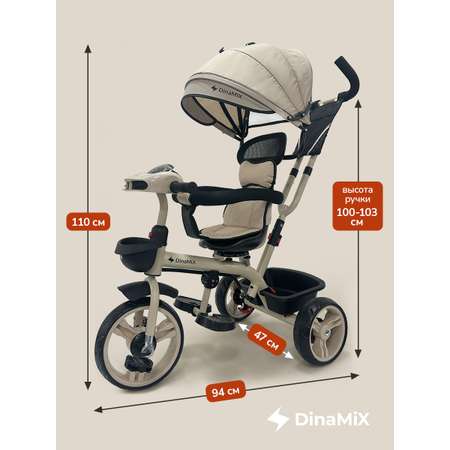 Трехколесный велосипед DinaMiX 10 дюймов
