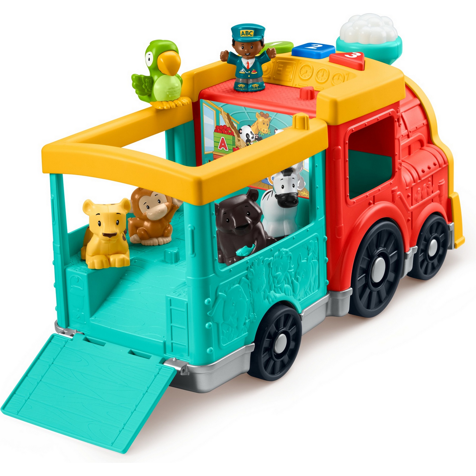 Экскаватор Fisher Price Little People АБВ-экспресс - фото 9