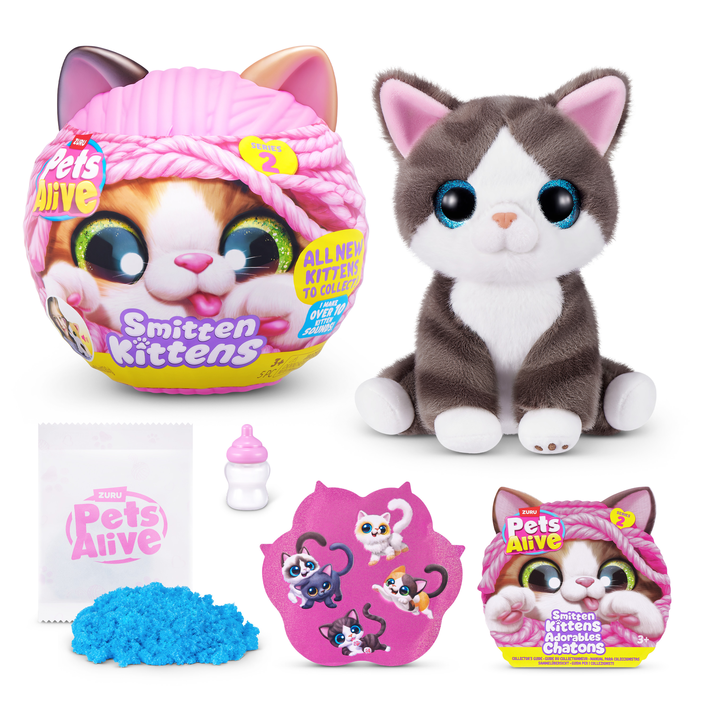Мягкая игрушка Zuru Pets Alive котик Smitten Kittens в ассортименте - фото 9