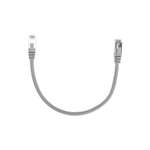 Патч-корд REXANT 0.3 метра Cat 6 RJ45-RJ45 26AWG LSZH серый