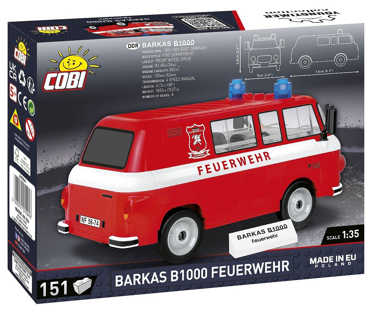 Конструктор COBI Микроавтобус Barkas блочный - фото 2