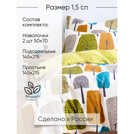 Постельное белье 1,5 спальное Ночь Нежна Бенжамин наволочки 50х70