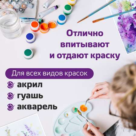 Кисть Юнландия 10 шт. (пони, синтетика)