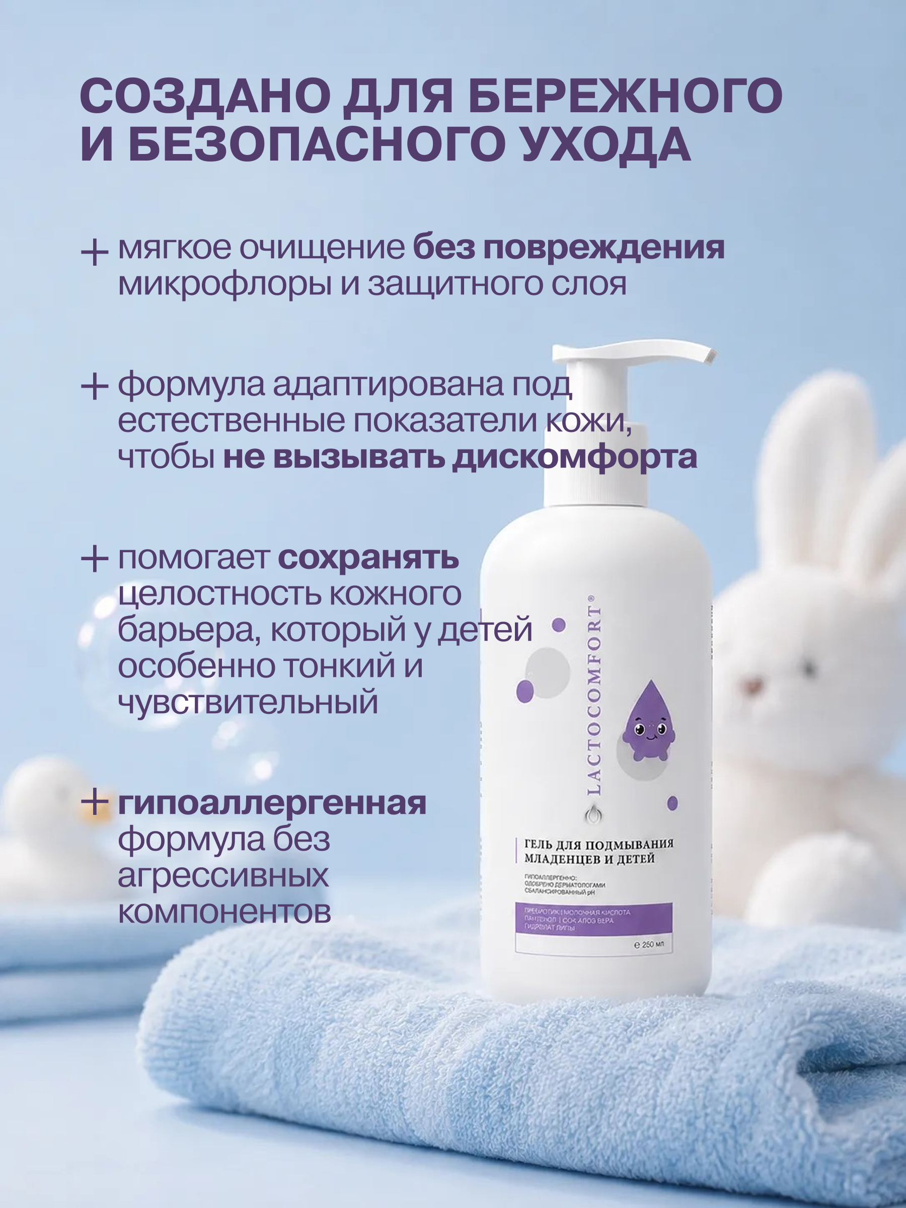 Гель для подмывания LACTOCOMFORT 250 мл - фото 3