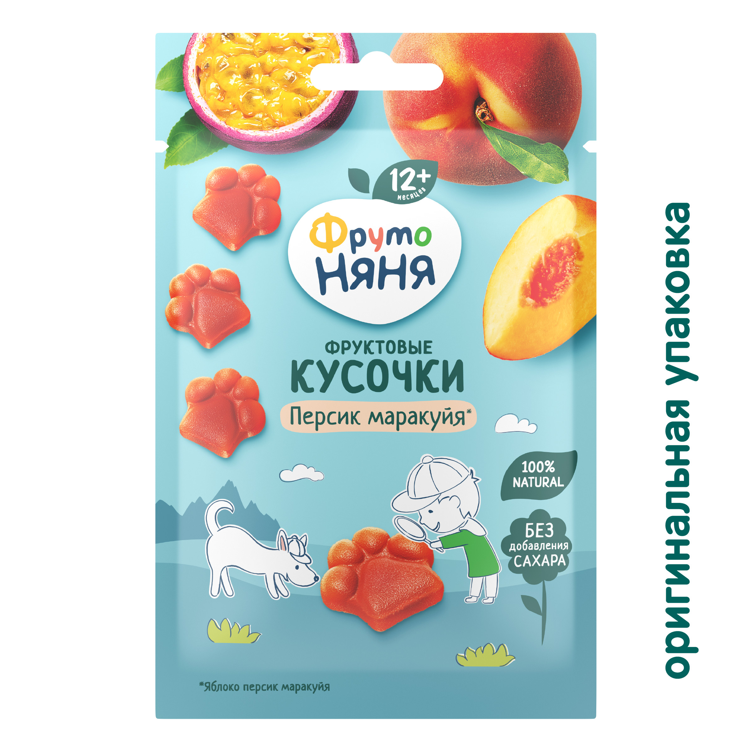 Фруктовые кусочки ФрутоНяня яблоко-персик-маракуйя с 12 мес 15 г - фото 2