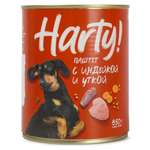 Корм для собак всех пород Harty консервированный полнорационный паштет с индейкой и уткой 850г