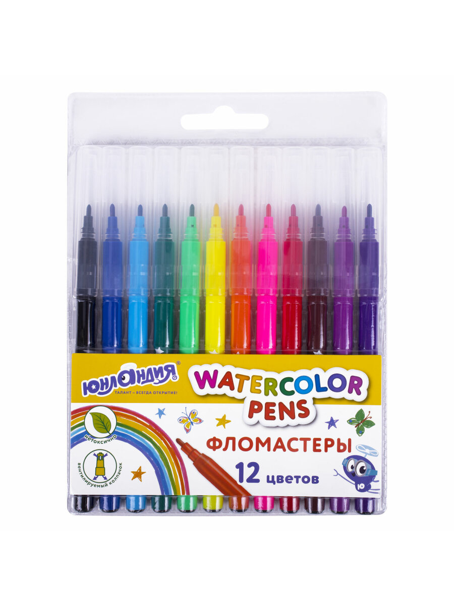 Фломастеры Юнландия 12 шт. - фото 11