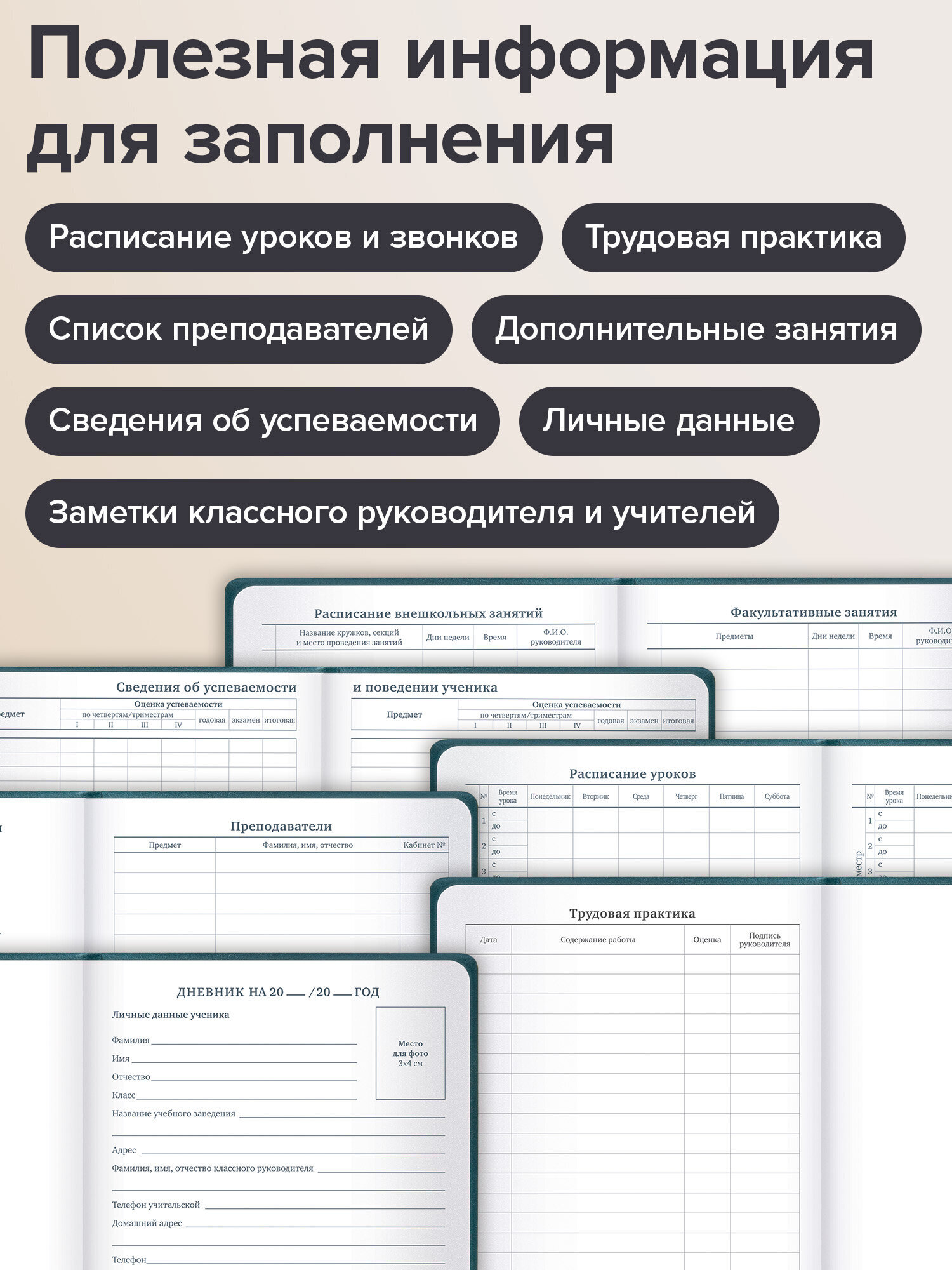 Дневник школьный Brauberg для 1-11 классов 48 листов - фото 4