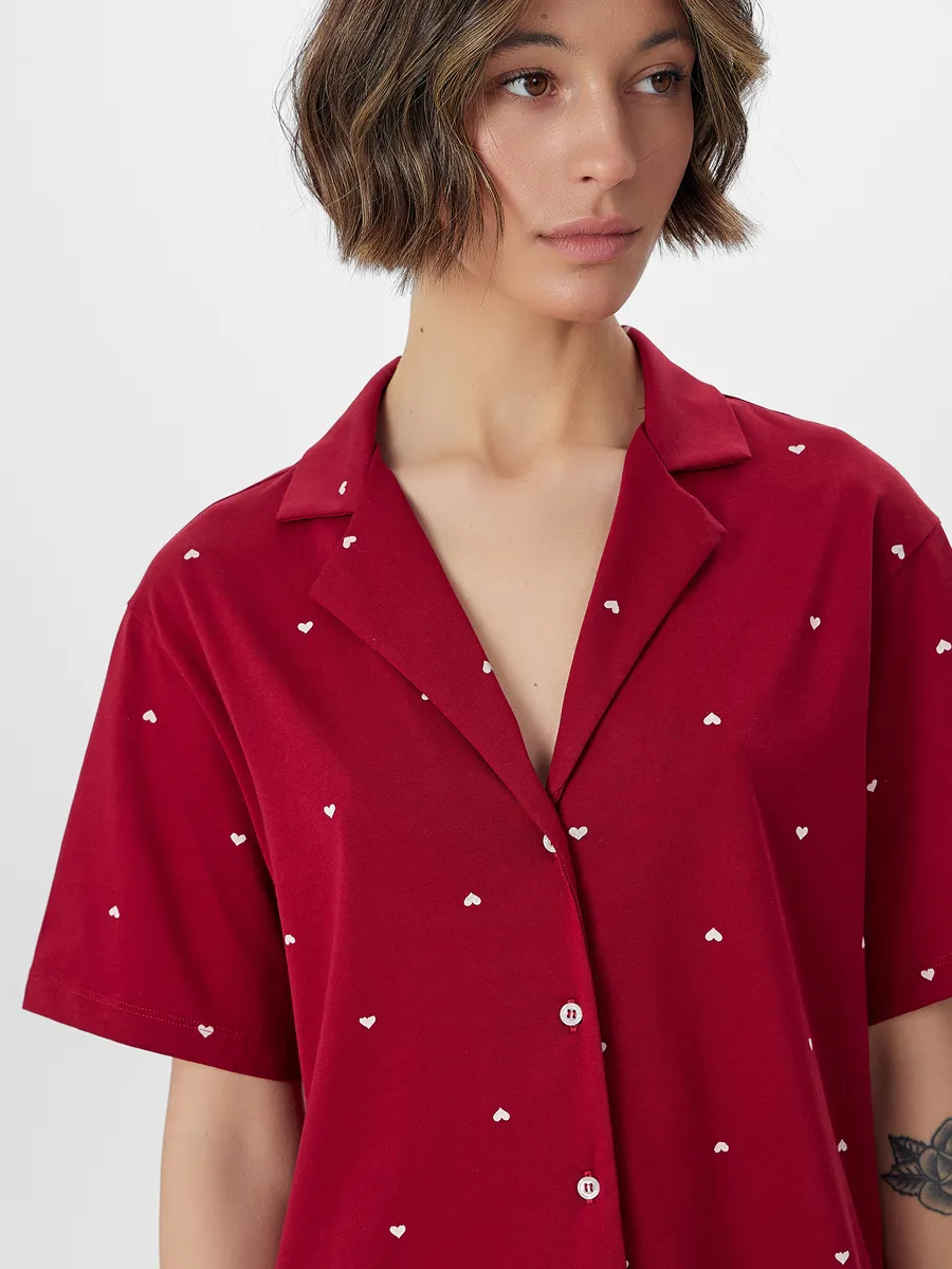 Пижама Mark Formelle (Марк Формэль) 592554/сердечки на т.красном - фото 7
