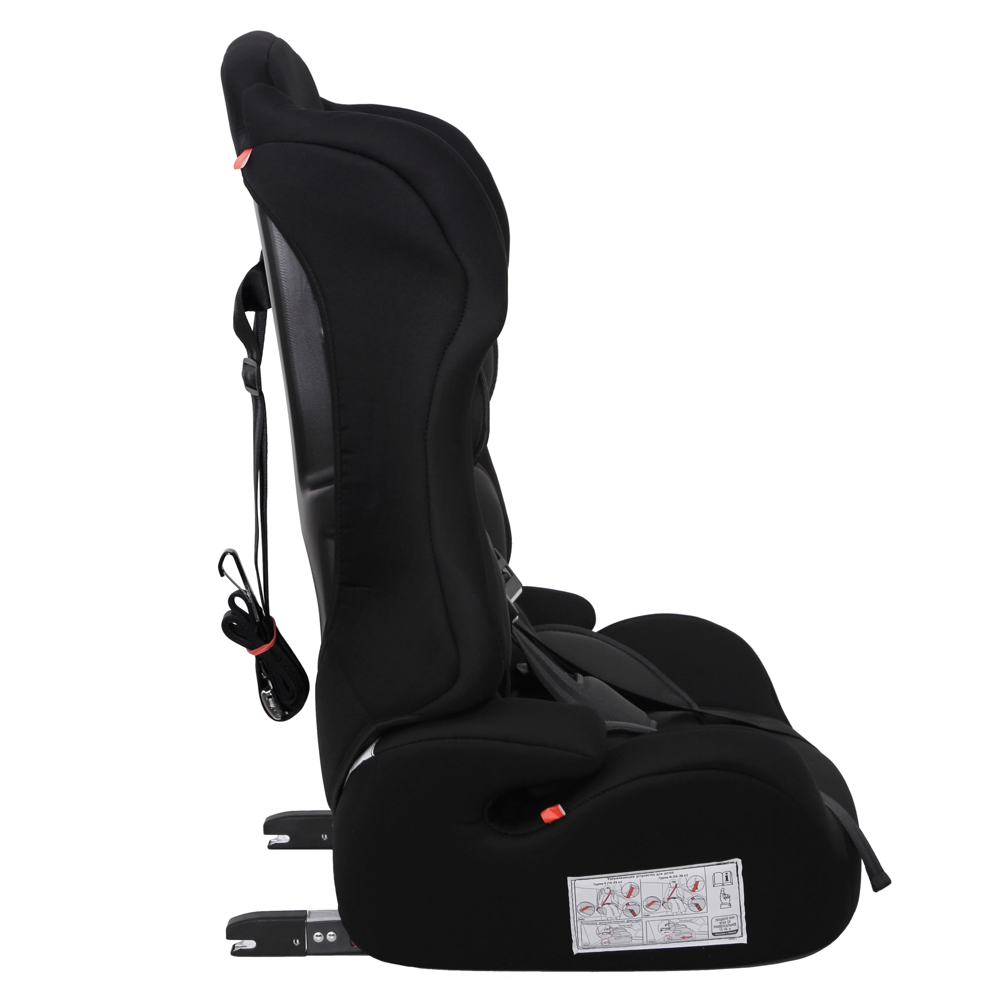 Автокресло Babyton Nils FIX I/II/III black-grey Isofix 1/2/3 (9-36 кг) - фото 17