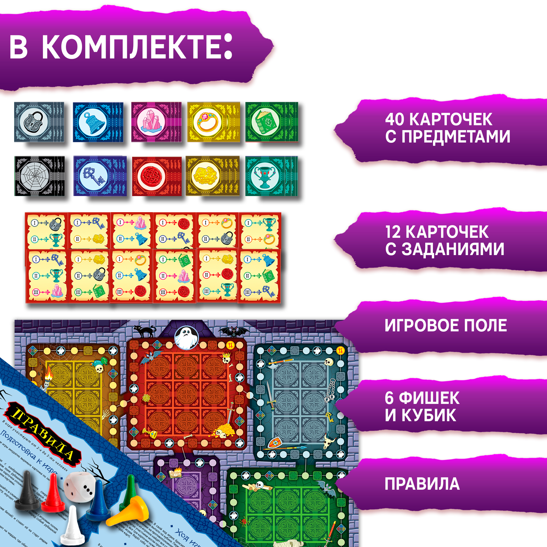 Настольная игра Дрофа-Медиа Дом с привидением - фото 4