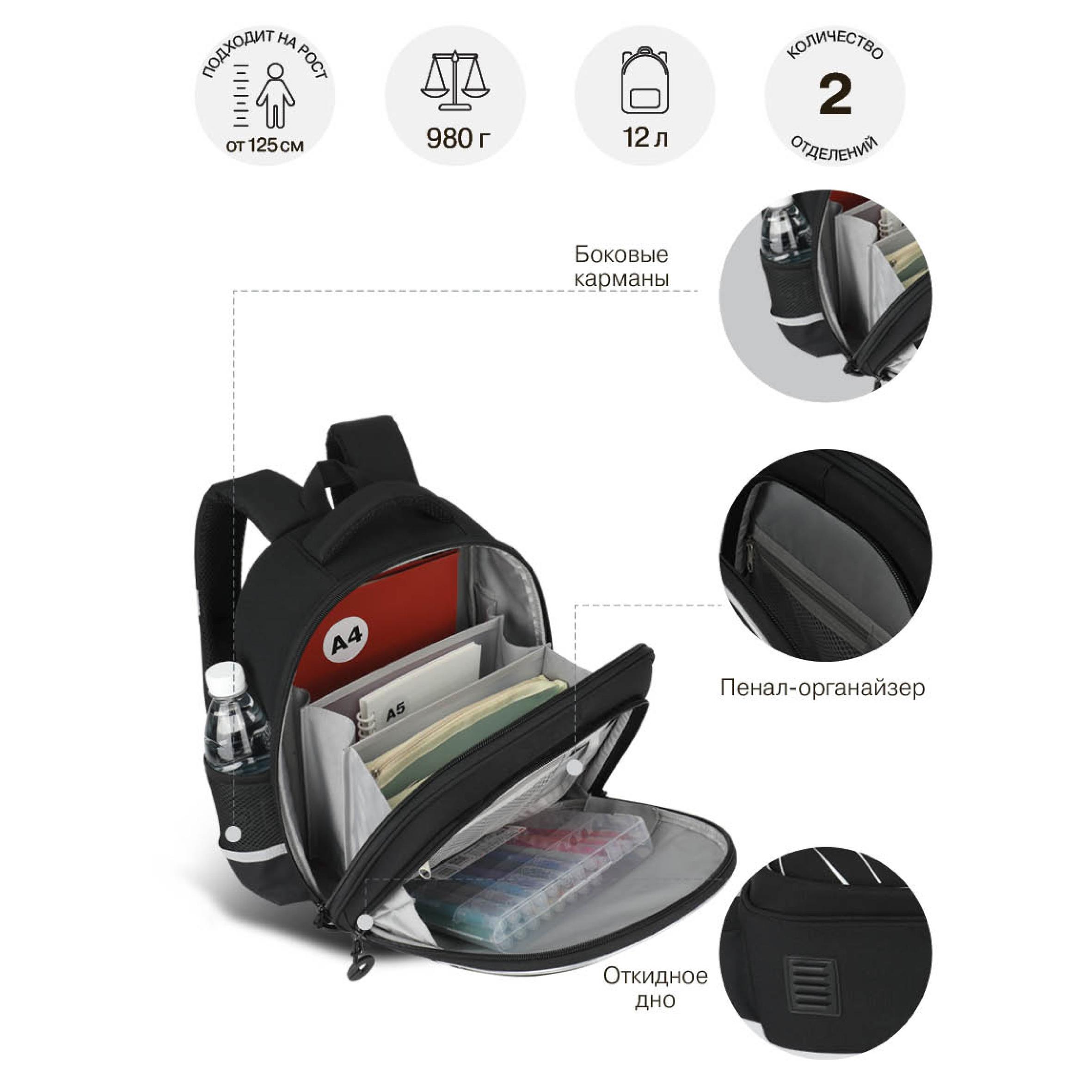 Ранец Grizzly Город - фото 8