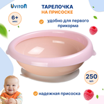 Тарелка Uviton тарелочка 250 мл 1 предм. в ассортименте